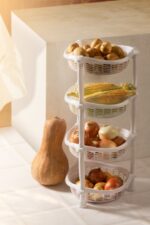 سبد چهار طبقه گرد
