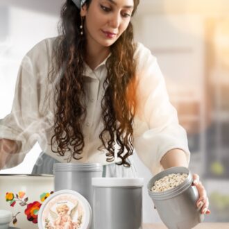 ظرف در دار استوانه ای